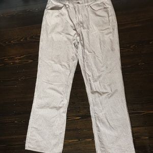 J crew Seersucker men’s pants.